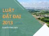 Luật Đất đai 2013 [Media]