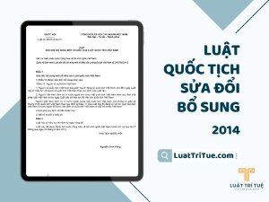 Luật Quốc tịch sửa đổi bổ sung 2014 [Media]